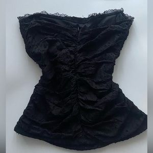 true vintage y2k eyelet corset top